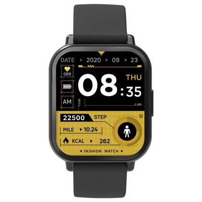 Smartwatchscherm met 8:35 op don 23 sep 2020, met 22.500 stappen, 10,24 mijlen, 262 kcal, en batterij op 89%.