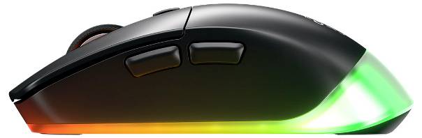 Cherry XTRFY M50 Black Wireless Mouse Muis Radiografisch, Bluetooth Optisch Zwart 5 Toetsen 12000 dpi-5
