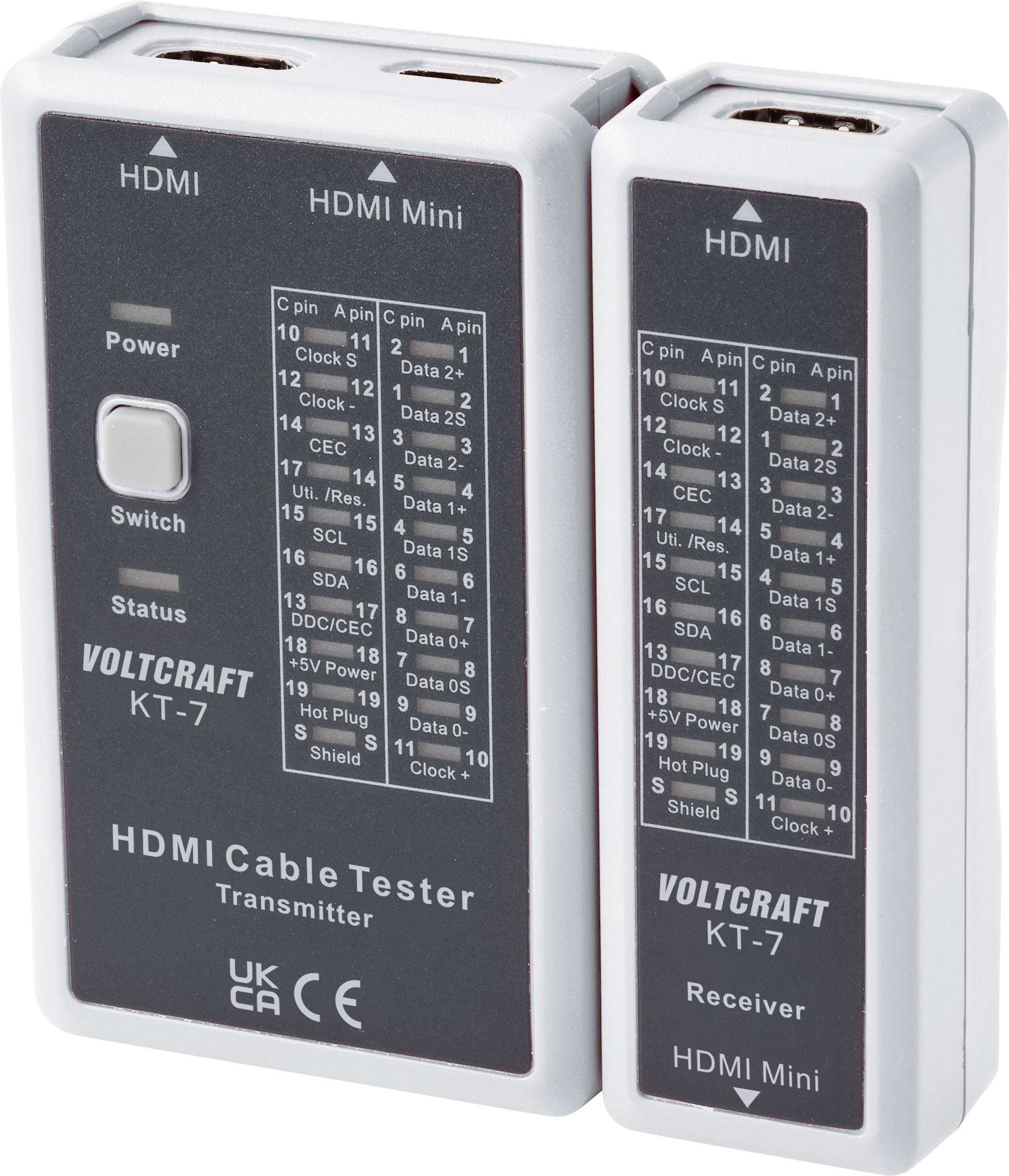 VOLTCRAFT VC-18799370 KT-7 Kabeltester