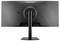 ViewSonic 38-inch gebogen monitor met USB-C en HDR10, weergegeven op een standaard tegen een witte achtergrond.