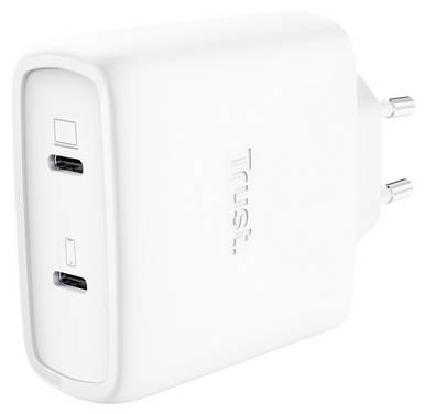 Trust  USB-oplader 65 W  USB PD Wit Binnen GaN