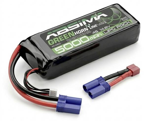 Absima LiPo accupack 14.8 V 5000 mAh Aantal cellen: 3  Softcase EC5