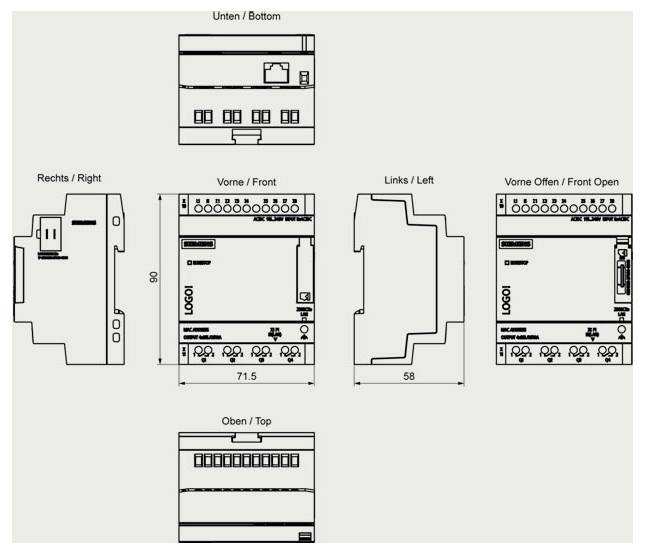 Siemens 6ED1052-2FB08-0BA3 PLC-aansturingsmodule 115 V/AC, 115 V/DC, 230 V/AC, 230 V/DC-1
