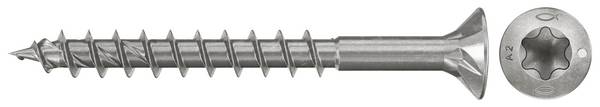 Fischer 574071 Spaanplaatschroef 3.5 mm 40 mm TX RVS 200 stuk(s)