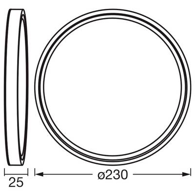 OSRAM 4099854621369 Essential Orbis 230mm 12W 830 White LED-plafondlamp LED-module LED vast ingebouwd 12 W Warm-wit-1