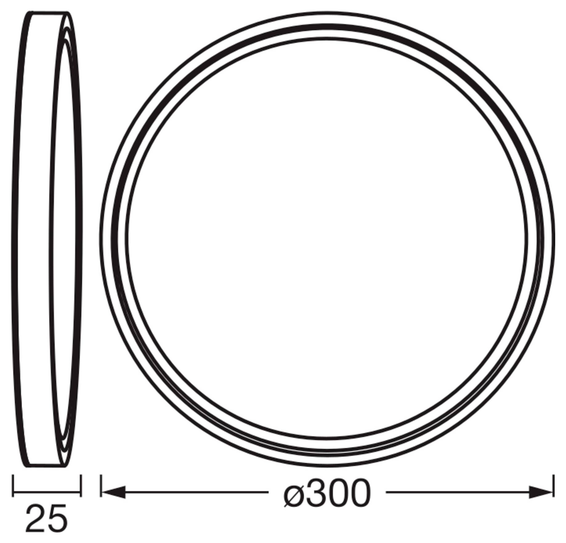 OSRAM 4099854621383 Essential Orbis 300mm 18W 830 White LED-plafondlamp LED-module LED vast ingebouwd 24 W Warm-wit-1