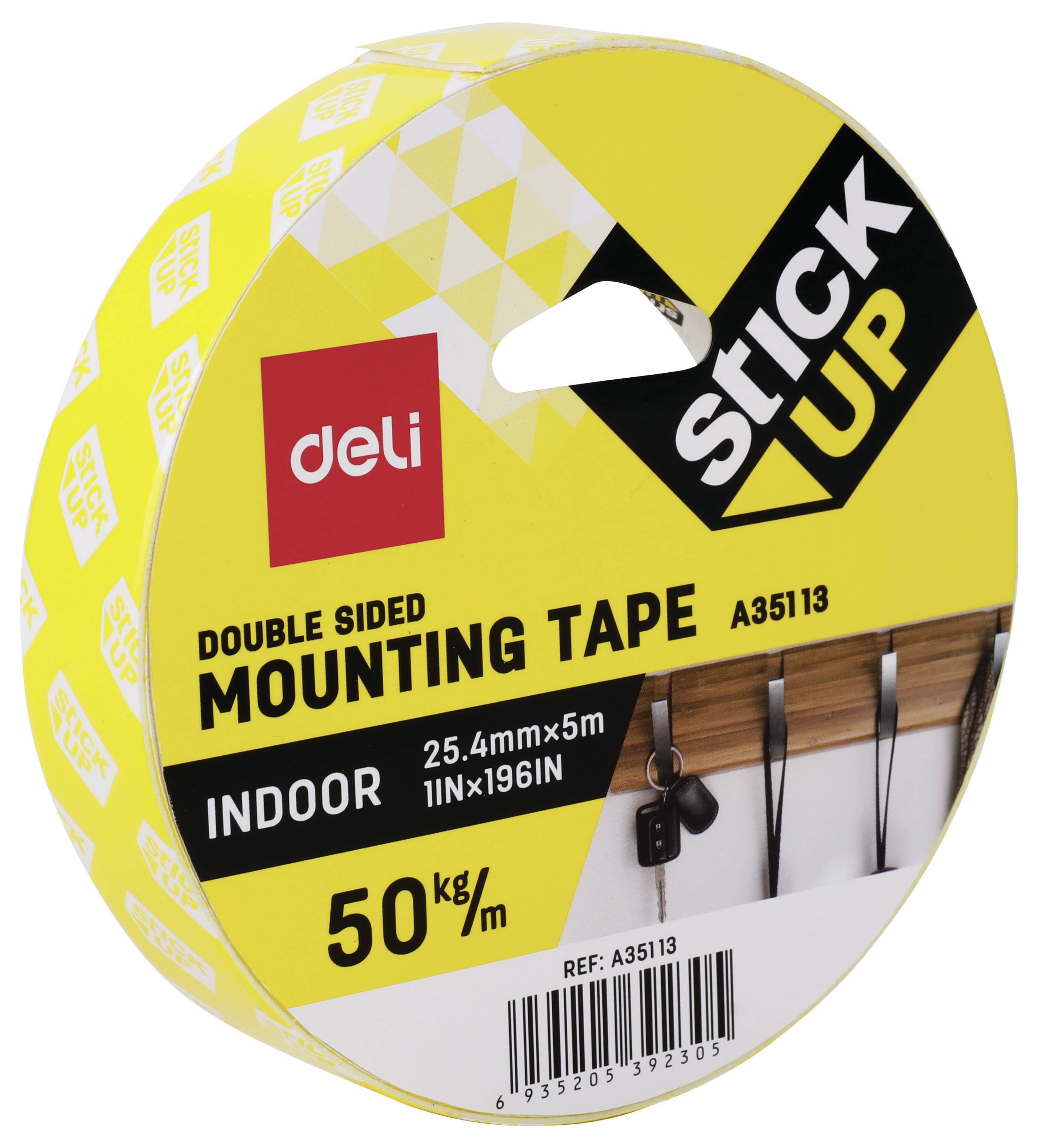 DELI D261502 Montageband (l x b) 5 m x 2.54 cm 1 stuk(s) Wit-1