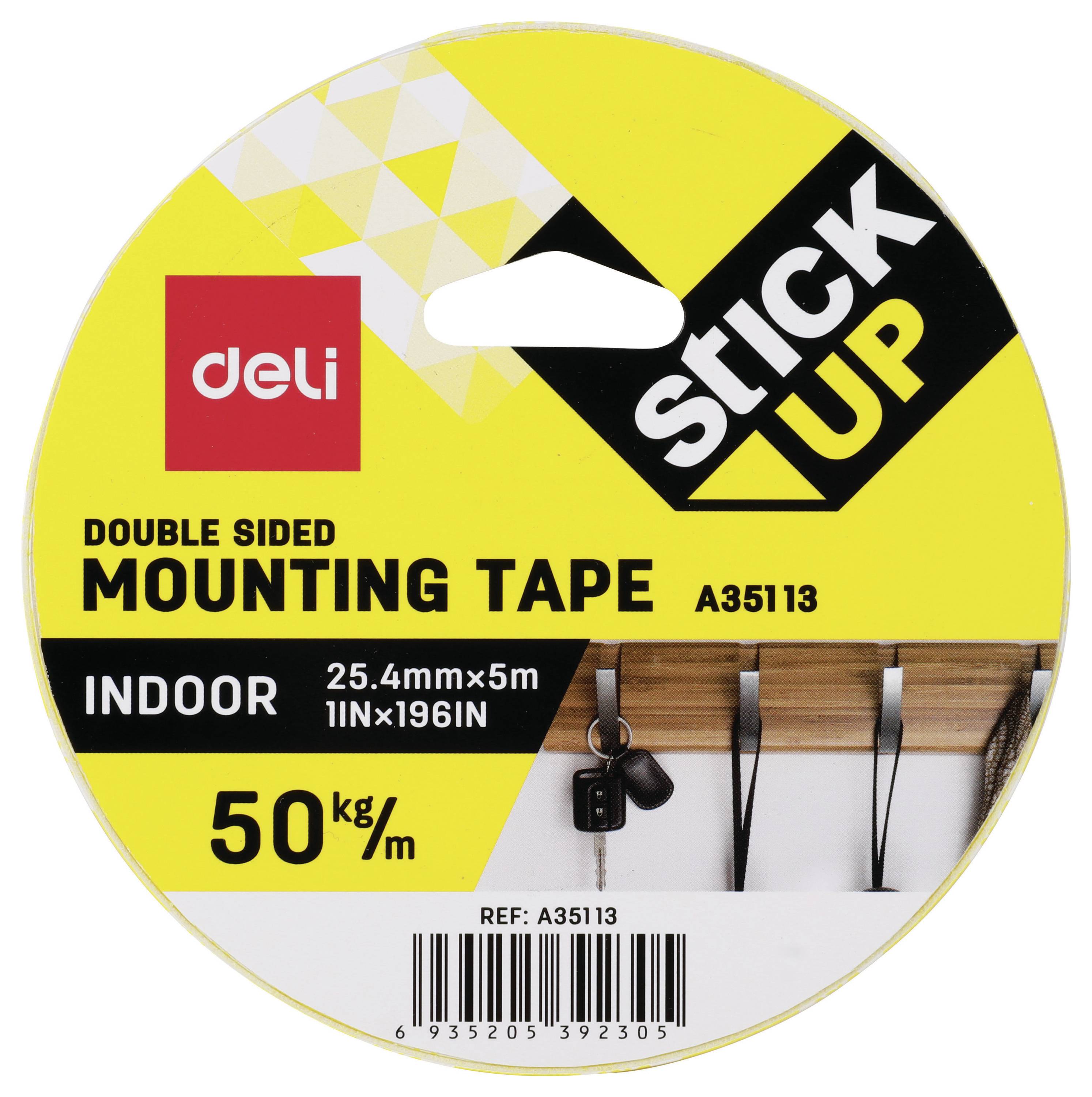 DELI D261502 Montageband (l x b) 5 m x 2.54 cm 1 stuk(s) Wit-3