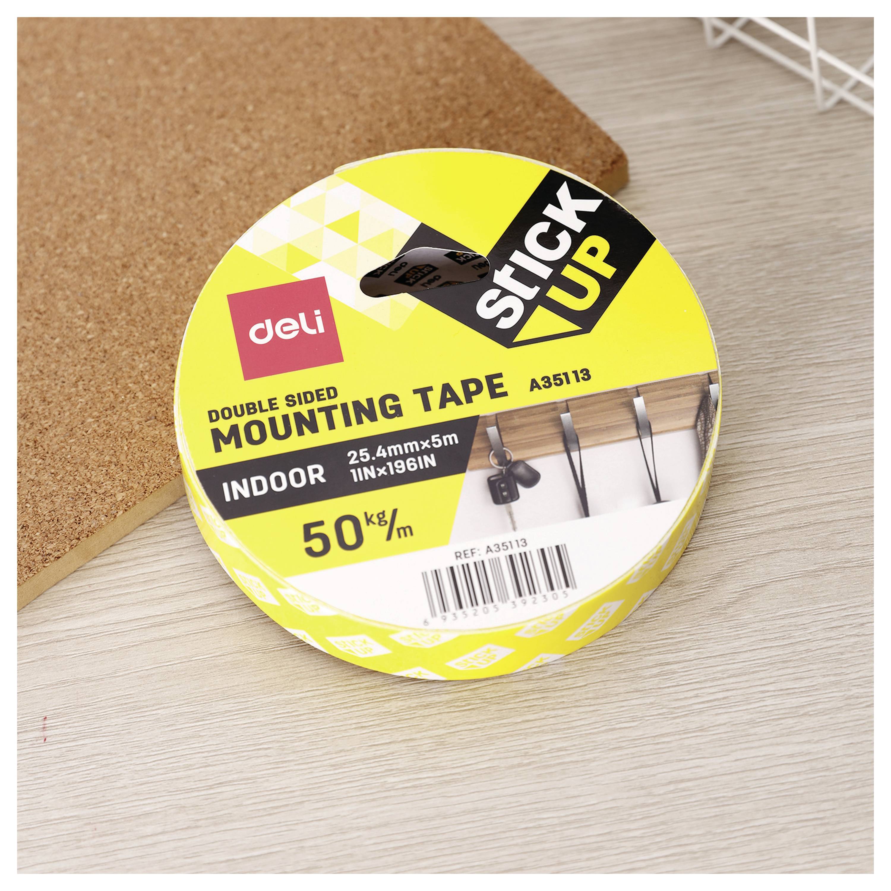 DELI D261502 Montageband (l x b) 5 m x 2.54 cm 1 stuk(s) Wit-4