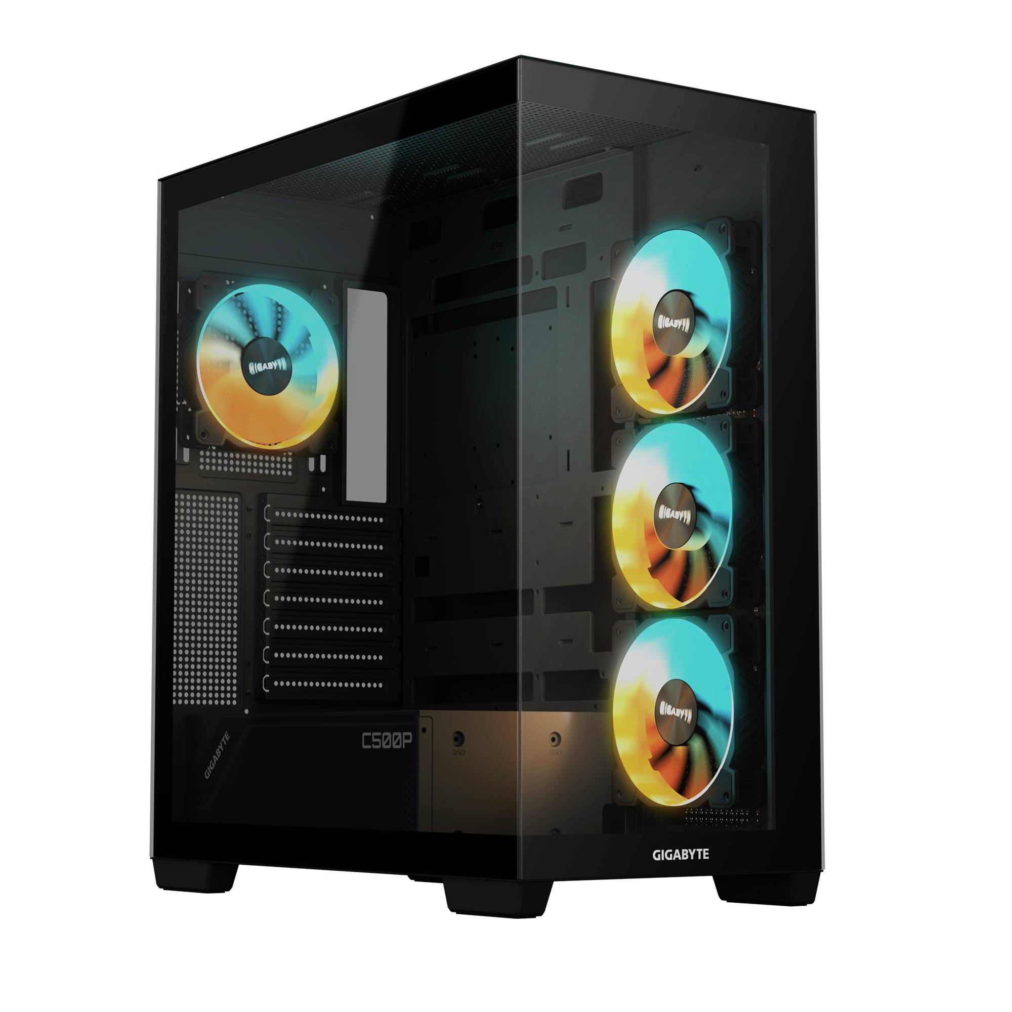 Gigabyte GB-C500P ST Midi-tower PC-behuizing Zwart-0