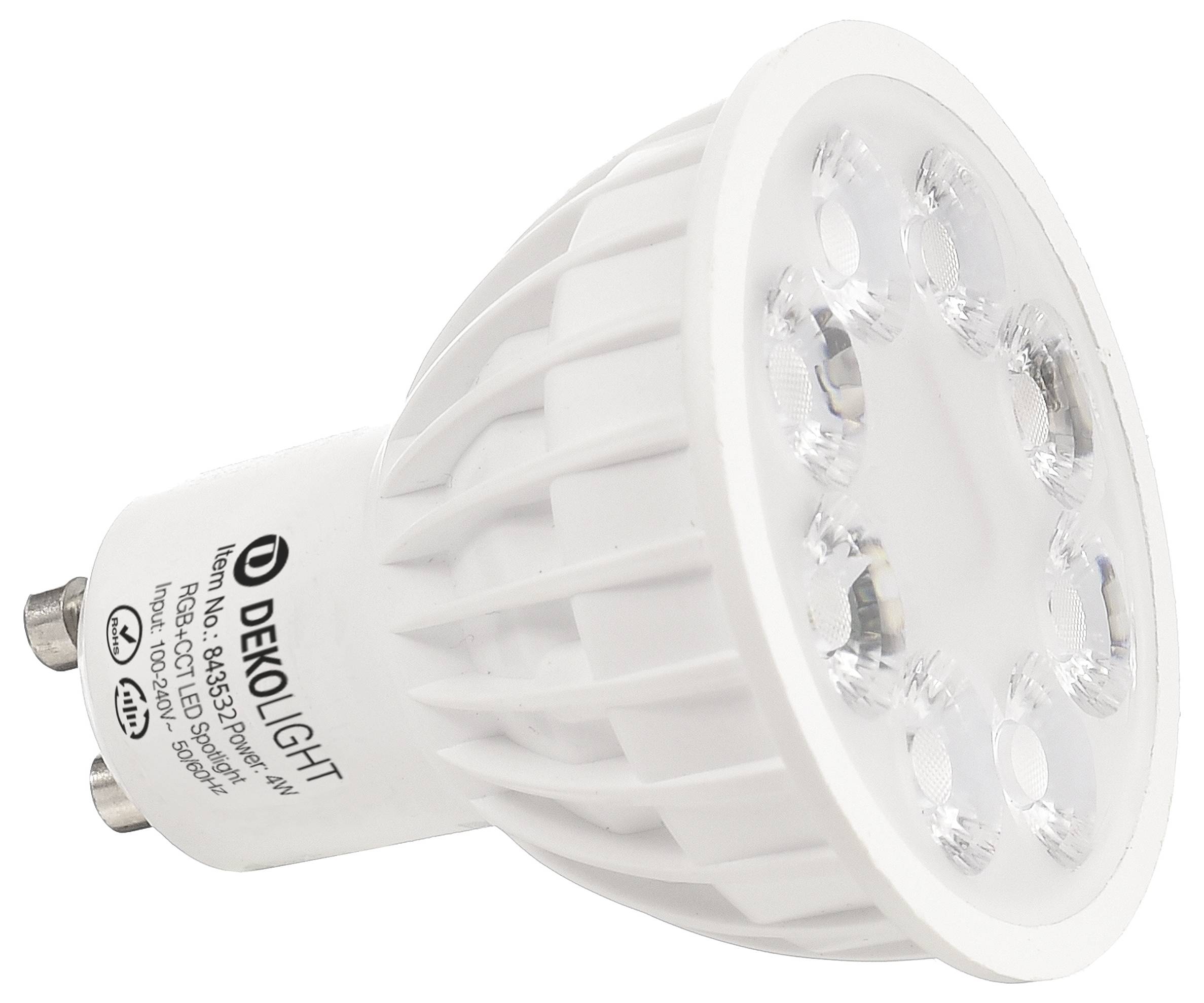 Deko Light 843532 LED-lamp Energielabel F (A - G) GU10 4 W RGB, Warmwit, Koudwit (Ø x h) 50 mm x 57 mm 1 stuk(s) – Foto 2 van 2