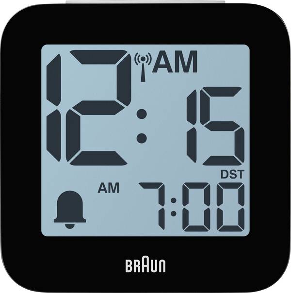 Braun 60076 Wekker Elektronisch Wit   Groot display