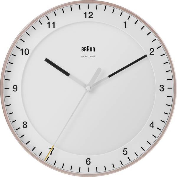 Braun 67110 Wandklok Zendergestuurd 330 mm  Pink, Wit