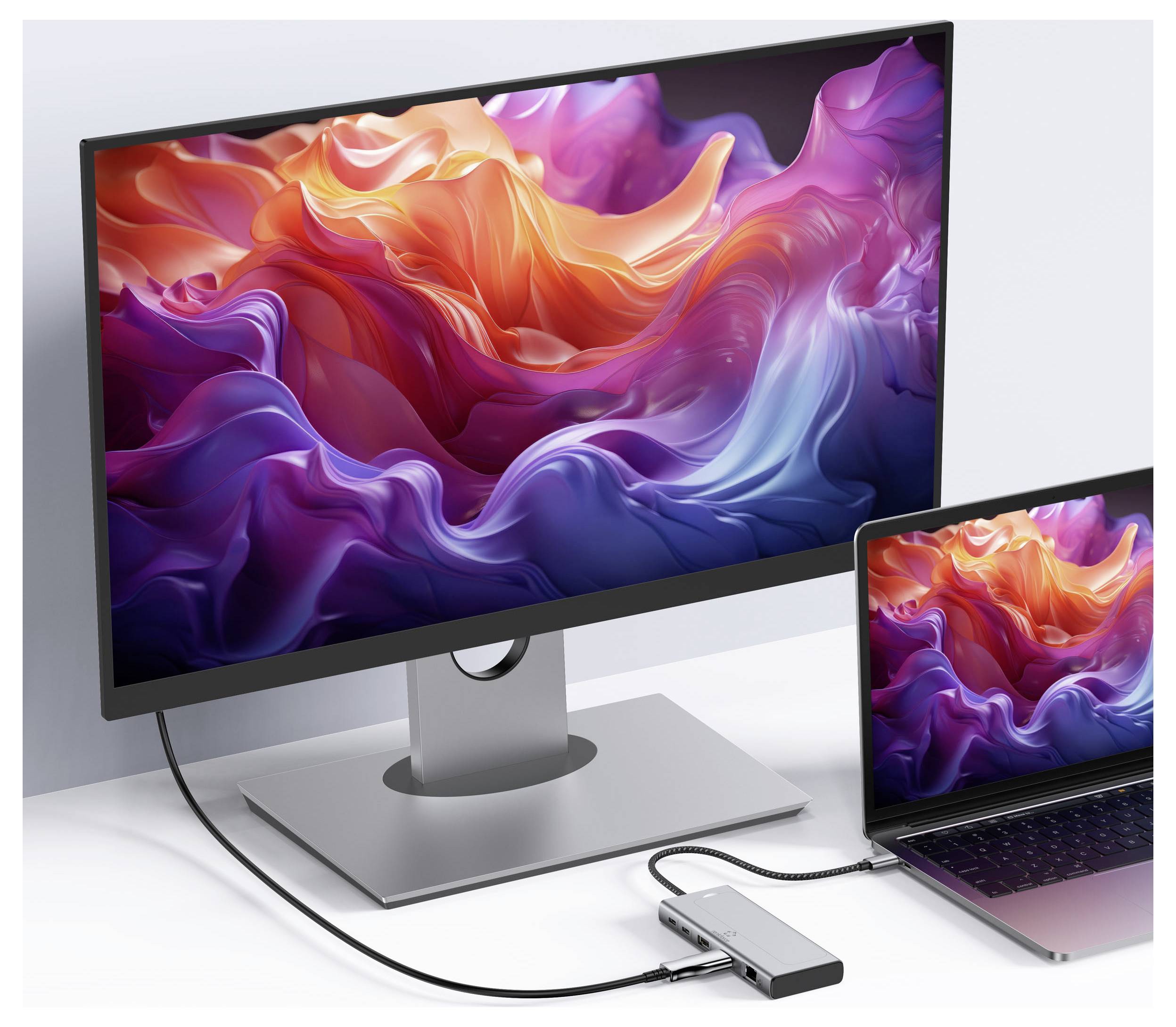 Renkforce RF-6in1DSSDE-100 USB-hub Geschikt voor merk (dockingstation): Apple-7