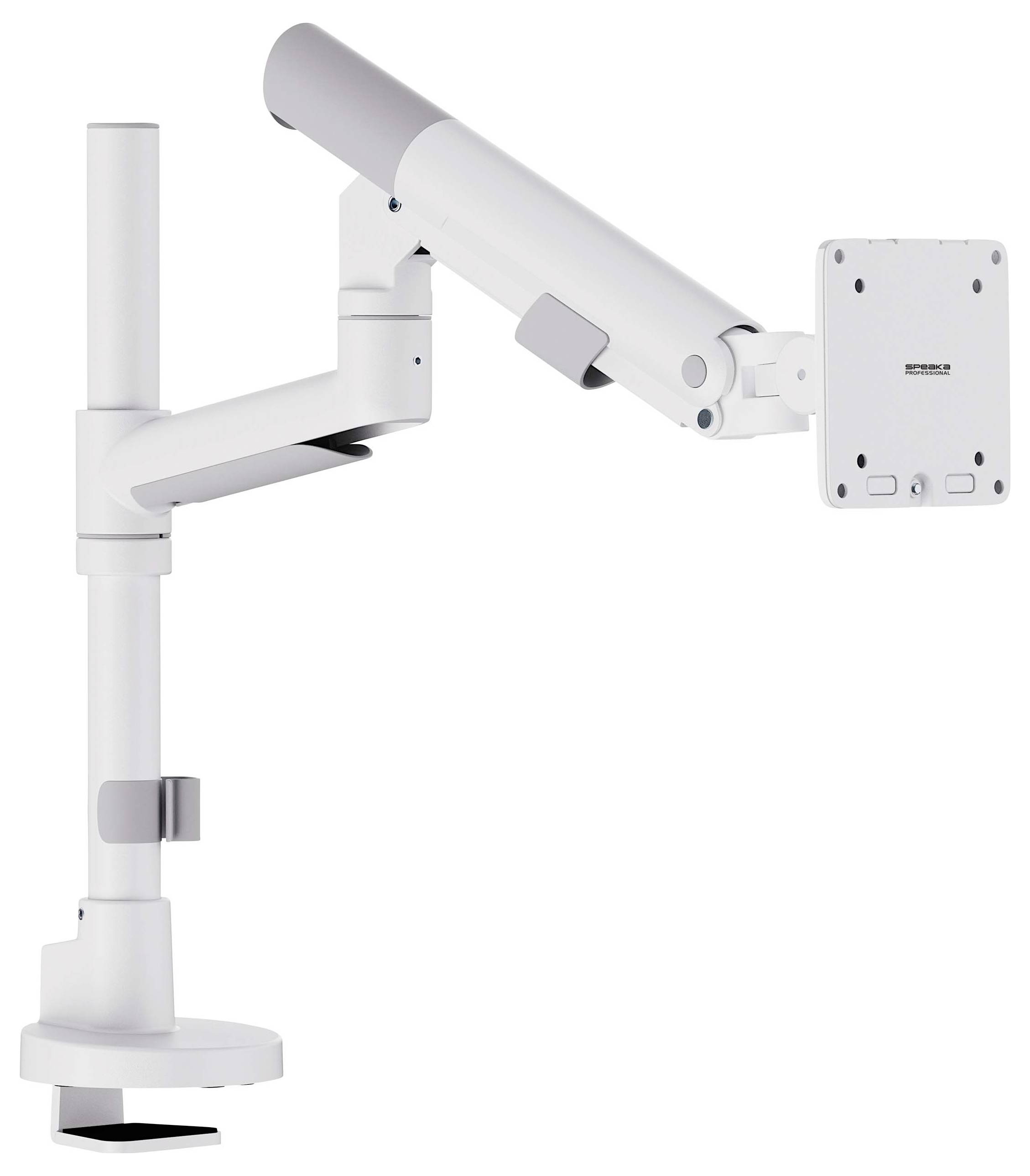 SpeaKa Professional SP-MM-1080 Monitorbeugel Aantal monteerbare displays: 1 43,2 cm (17") - 124,5 cm (49") Wit Zwenkbaar-2