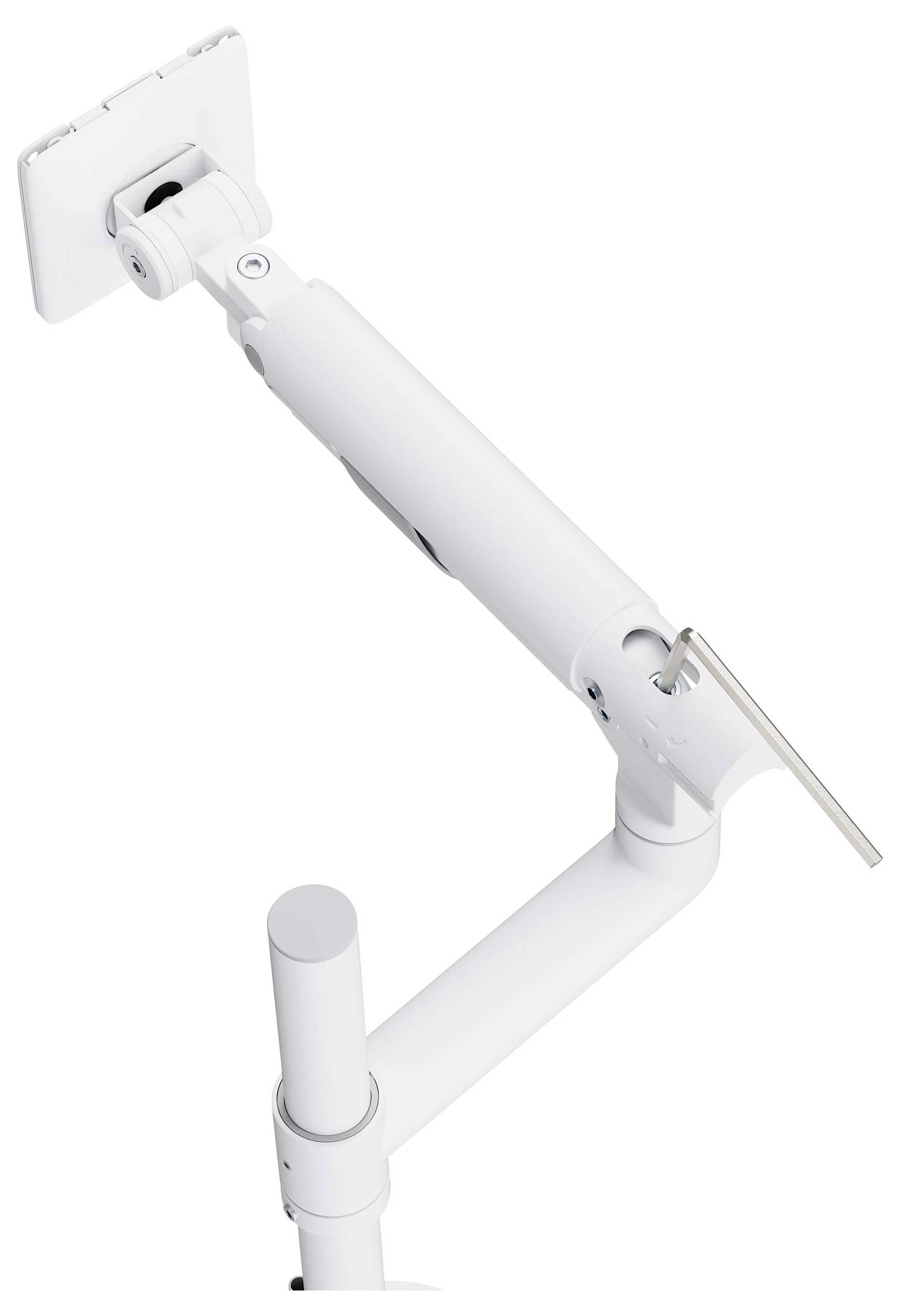 SpeaKa Professional SP-MM-1080 Monitorbeugel Aantal monteerbare displays: 1 43,2 cm (17") - 124,5 cm (49") Wit Zwenkbaar-3