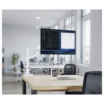 SpeaKa Professional SP-MM-1080 Monitorbeugel Aantal monteerbare displays: 1 43,2 cm (17") - 124,5 cm (49") Wit Zwenkbaar-5