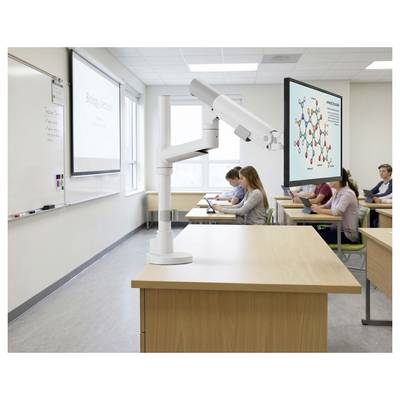 SpeaKa Professional SP-MM-1080 Monitorbeugel Aantal monteerbare displays: 1 43,2 cm (17") - 124,5 cm (49") Wit Zwenkbaar-6