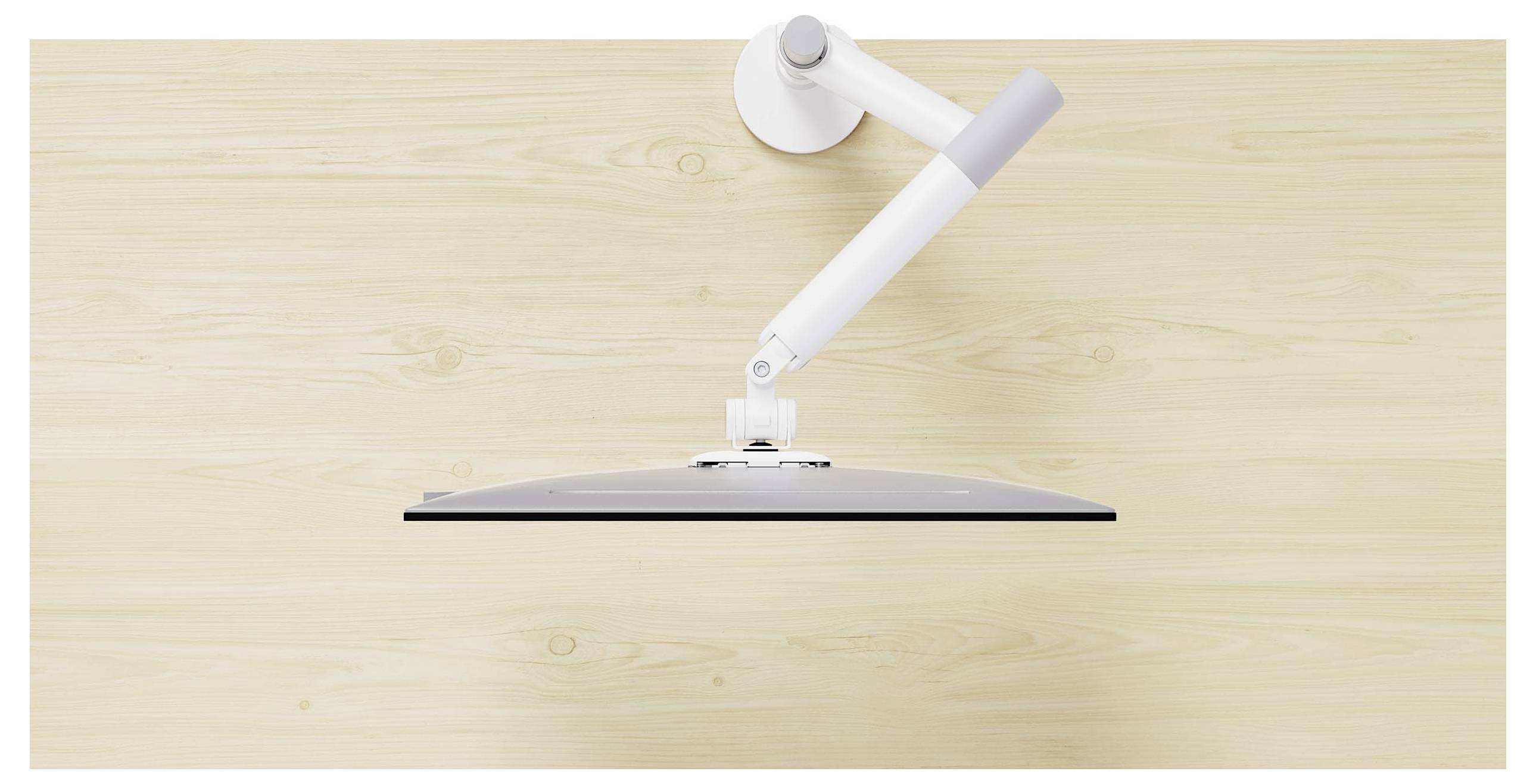 SpeaKa Professional SP-MM-1080 Monitorbeugel Aantal monteerbare displays: 1 43,2 cm (17") - 124,5 cm (49") Wit Zwenkbaar-8