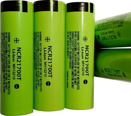 Panasonic NCR21700T Speciale oplaadbare batterij 21700 Flat-top Li-ion 3.6 V 5 Ah 1 stuk(s)
