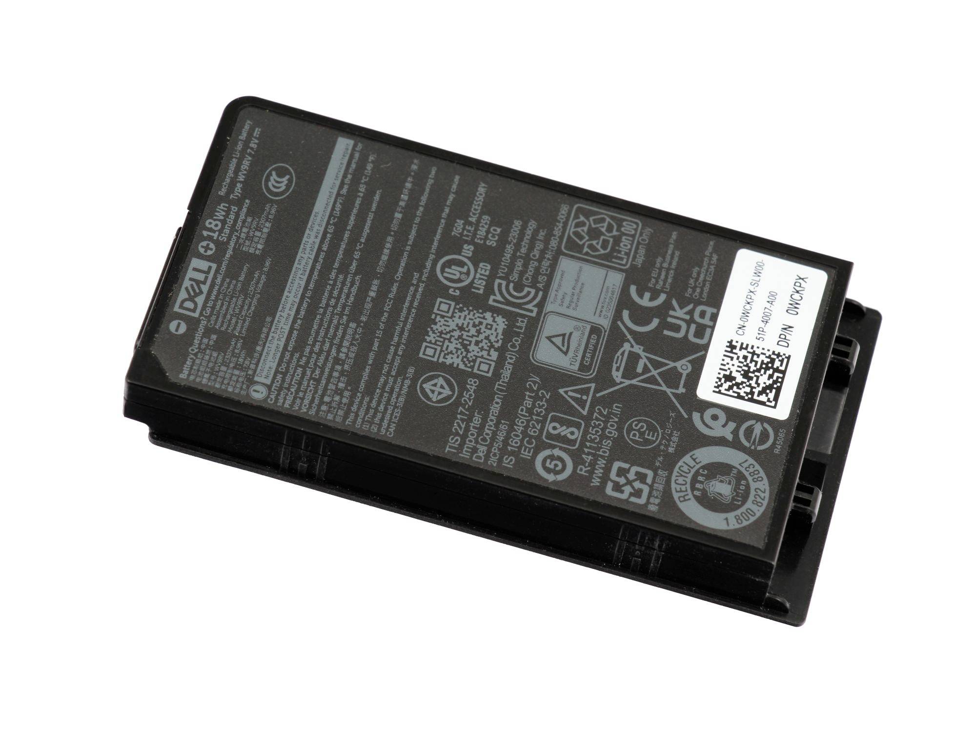Dell Akku WCKPX WCKPX Laptopaccu 8.96 V 2307 mAh Dell