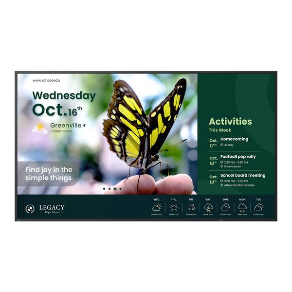 BenQ ST5504 Android 14 Digital Signage display Energielabel: G (A - G) 109 cm 55 inch 3840 x 2160 Pixel 18/7