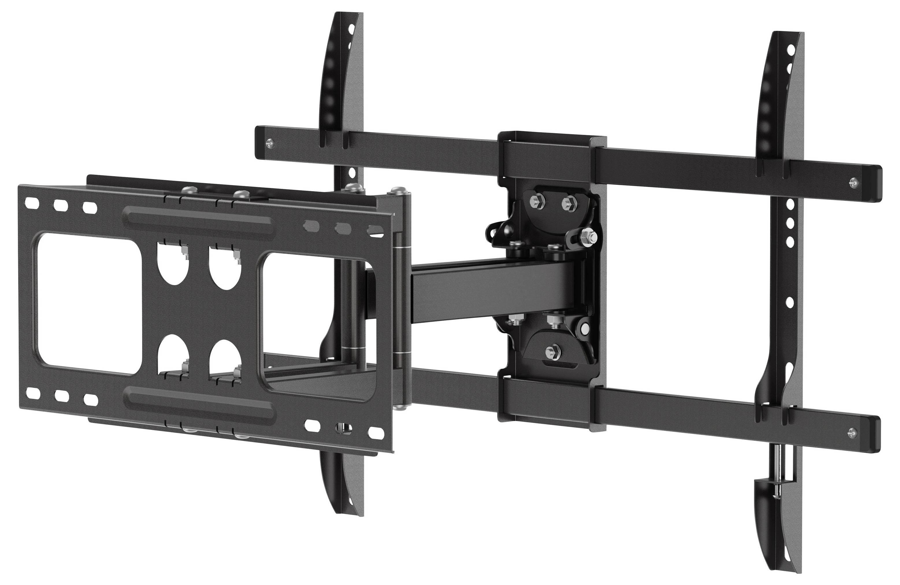 Verstelbare wandmontage TV-beugel met uitschuifbare armen en voorplaat VESA voor flatscreen-installatie
