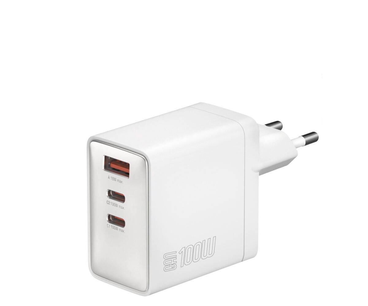 4Smarts USB-oplader 100 W 2x USB-C, USB USB PD Wit Binnen GaN, USB Power Delivery (USB-PD)