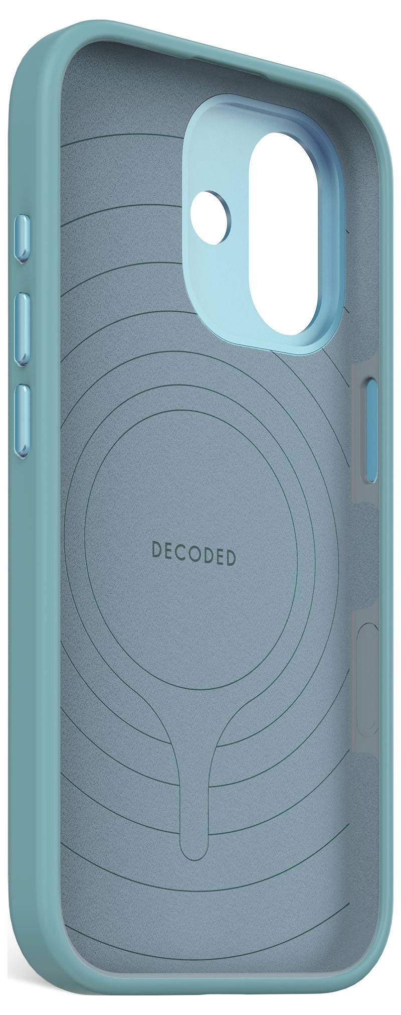 Decoded Decoded AntiMicrobial Silicone Backcover Backcover iPhone 17 Blauw-2
