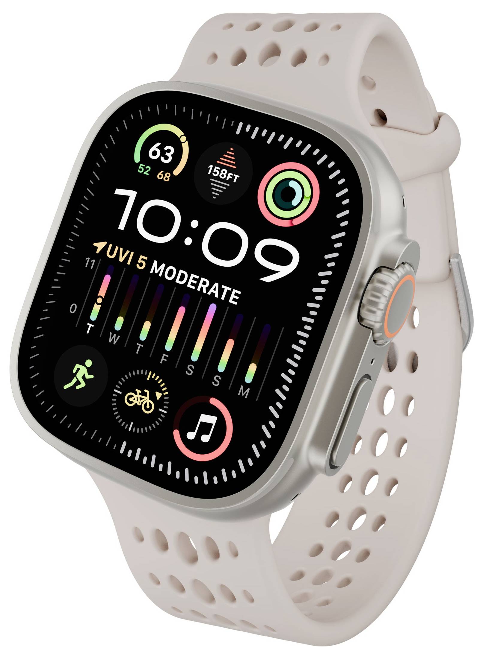 Decoded Decoded Silicone Ares O Strap for Apple Polsband-4