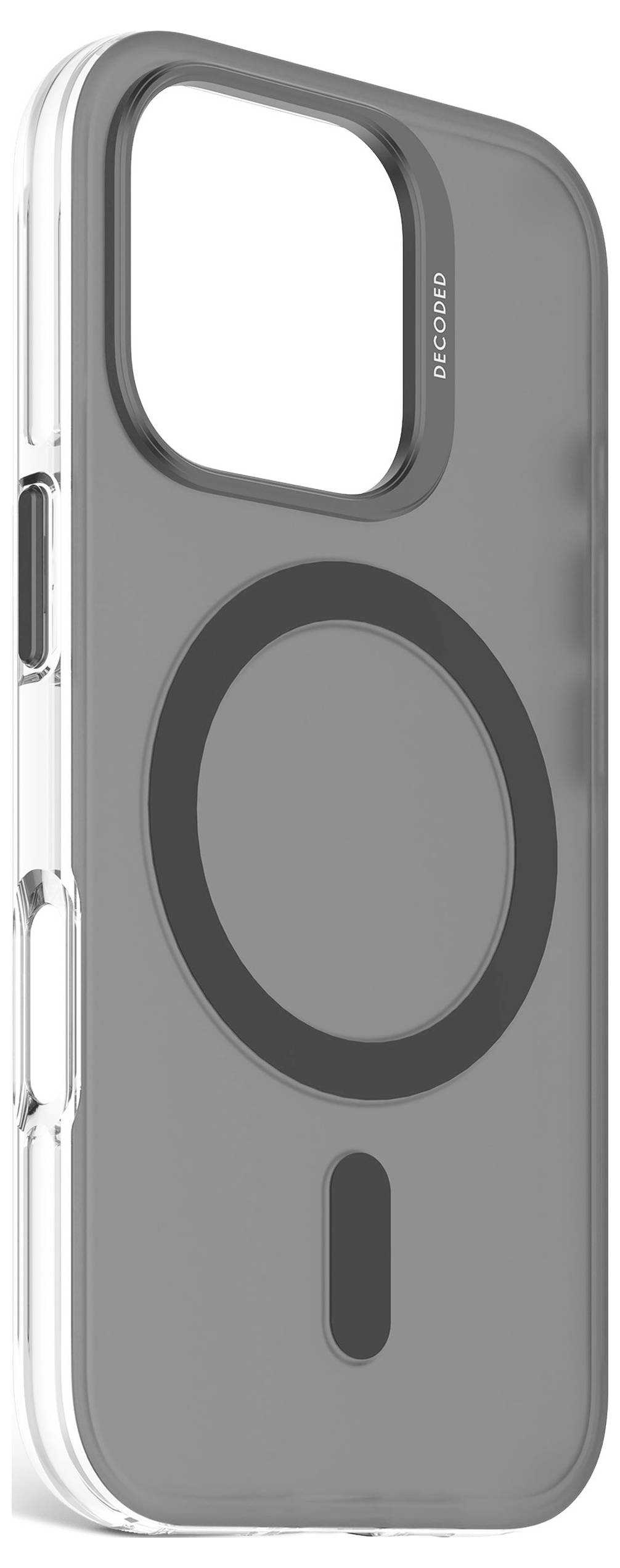 Decoded Decoded Recycled Plastic Backc. iPhone 1 Backcover iPhone 16 Pro Zwart, Transparant-1