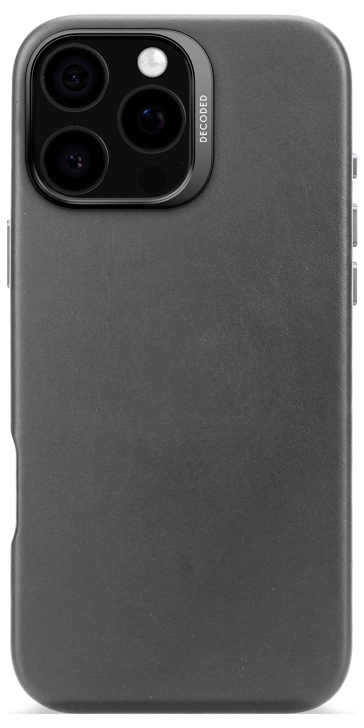 Decoded Decoded Leather Backcover iPhone 16 Pro Backcover iPhone 16 Pro Max Zwart-8