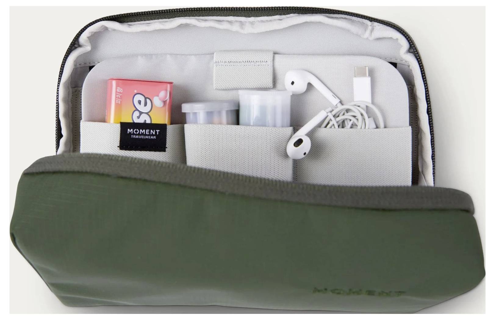 Moment Moment Everything Tech Organizer Olive Acessoiretas Waterdicht-1