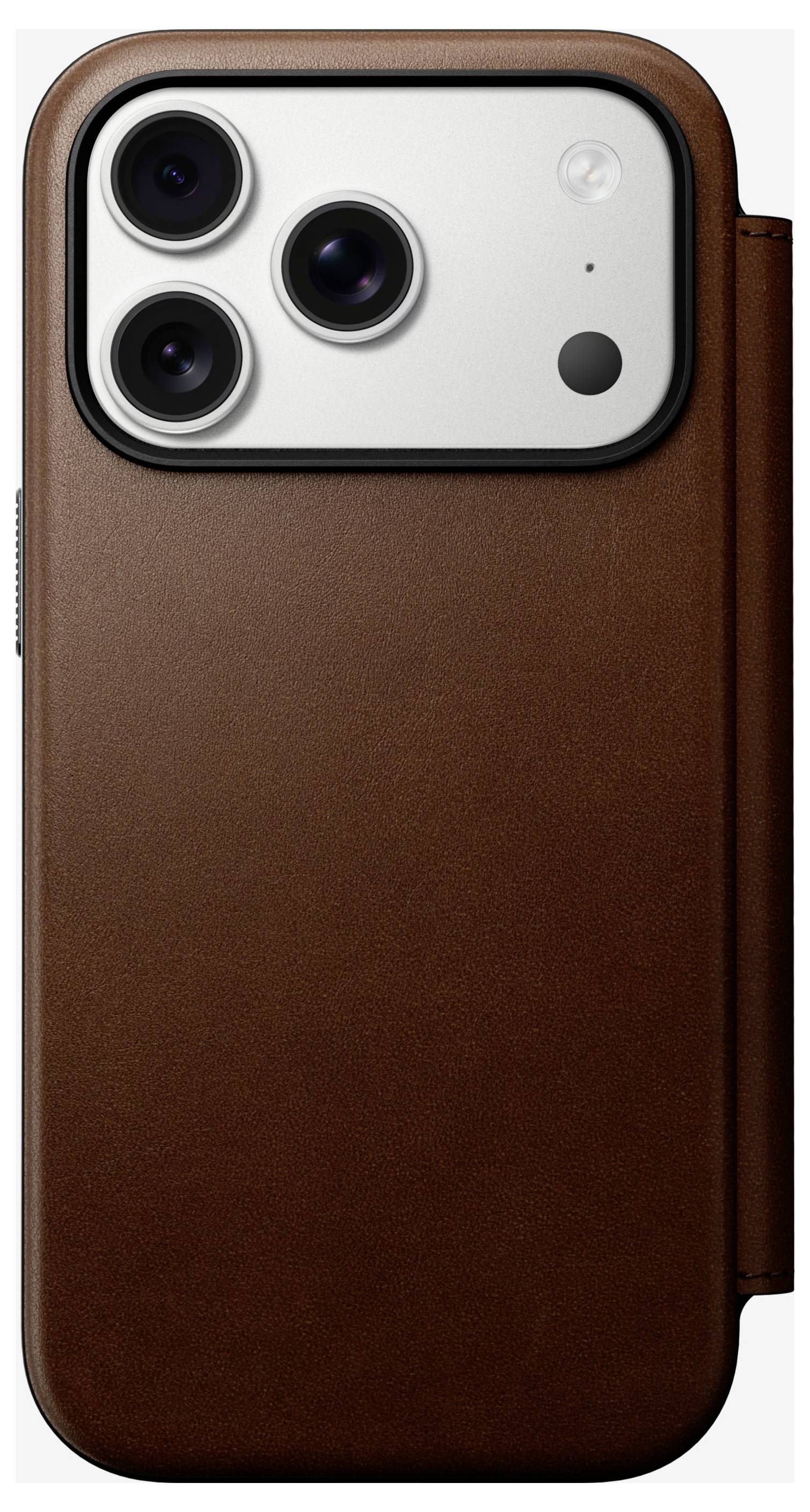 Nomad Magn. Leather Back MagSafe iPhone Leren Case iPhone 17 Pro Bruin-7