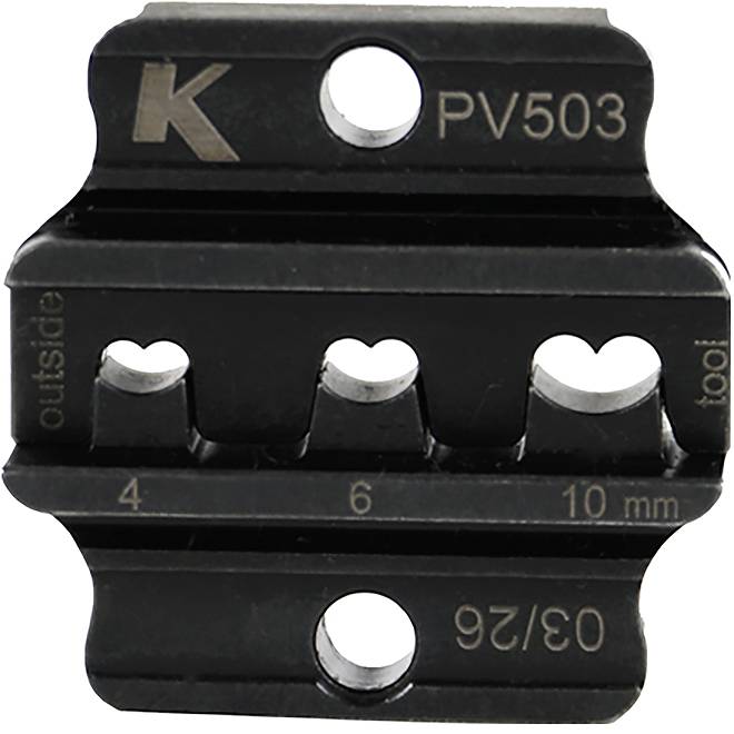 Klauke PV503 PV503 Persunit Photovoltaik-connector 4 tot 10 mm² Geschikt voor merk Klauke EKM50ML-0