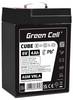 Loodaccu Green Cell GC-AGM6V4AH-J Loodvlies (AGM) 4 Ah 6 V 1 stuk(s)