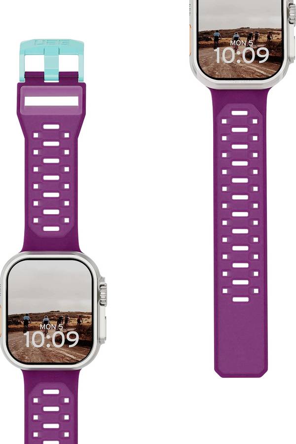 Urban Armor Gear Civilian Strap  42 mm, 44 mm, 45 mm, 46 mm, 49 mm  Paars, Aqua Blue Watch Ultra