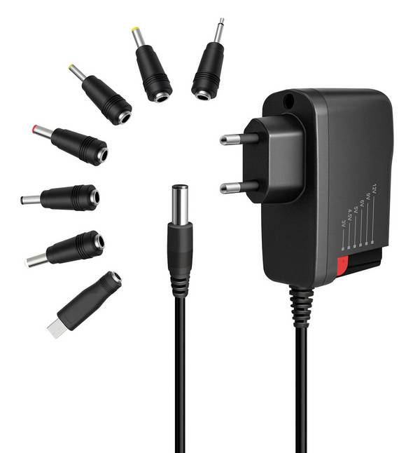 LogiLink PA0161A Netvoeding 12 V 2 A  Uitgangsspanning regelbaar, Overstroombeveiliging