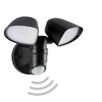 Telefunken 304605TF 304605TF LED-buitenlamp met bewegingsmelder (wand) Energielabel: F (A - G) LED LED 20 W Zwart-0