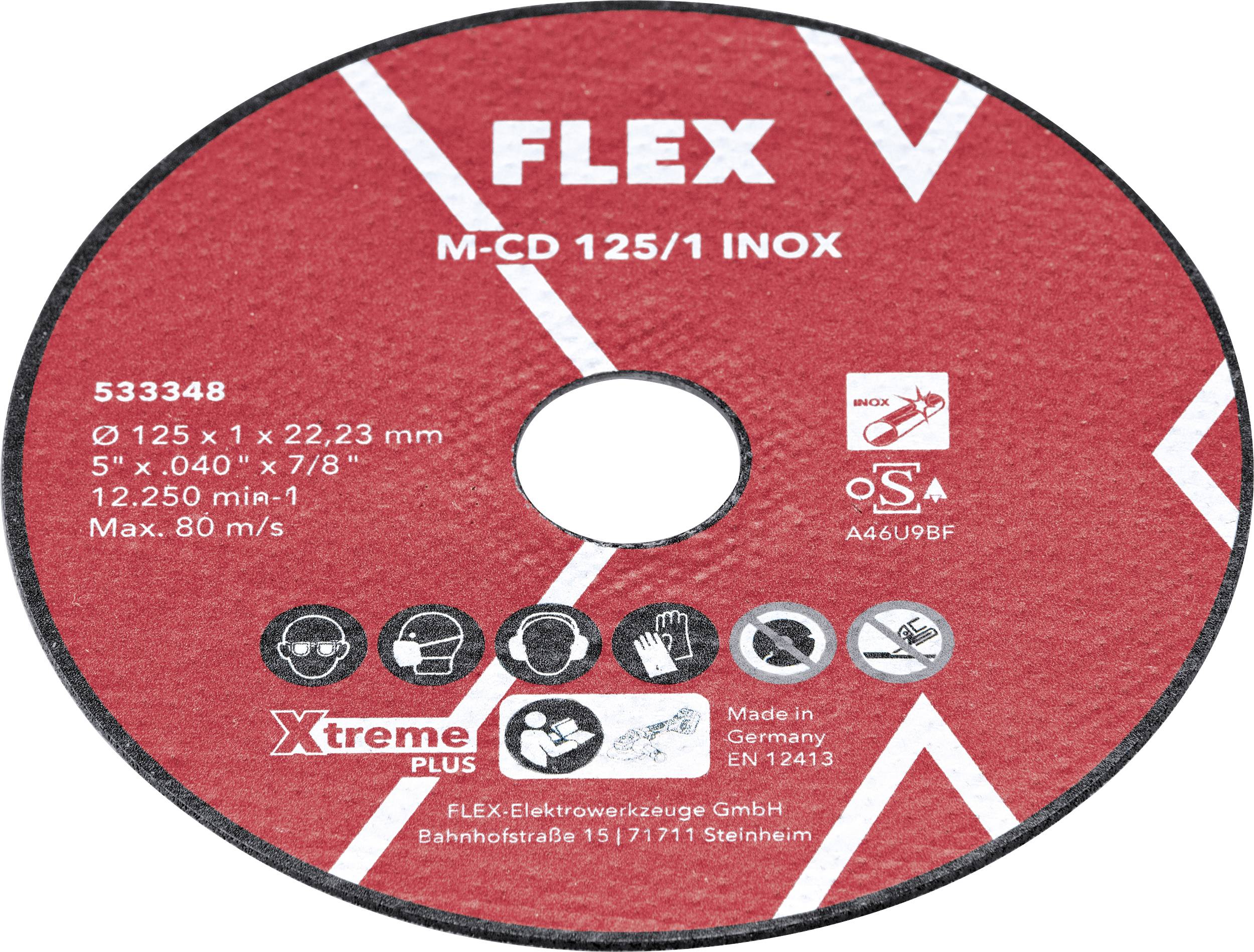 Flex M-CD 125/1 INOX 10VE 533348 Diamanten doorslijpschijf 125 mm 10 stuk(s)
