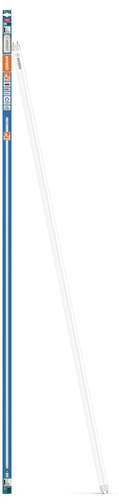 Verticale intrekbare meetlint of waterpas met een lang wit blad dat uit een blauwe behuizing uitsteekt.