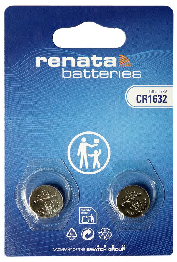 Renata Knoopcelbox CR1632 3 V 2 stuk(s) 137 mAh Li-MnO2
