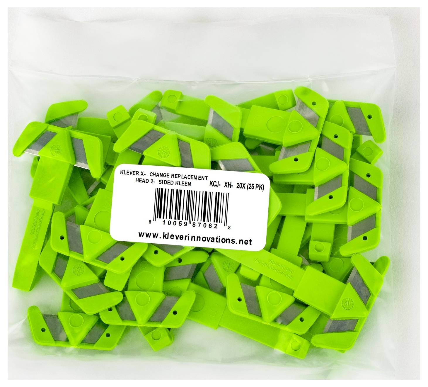 KLEVER KCJ-XH-20X Reservemes voor veiligheidsmes Groen 25 stuk(s)-6