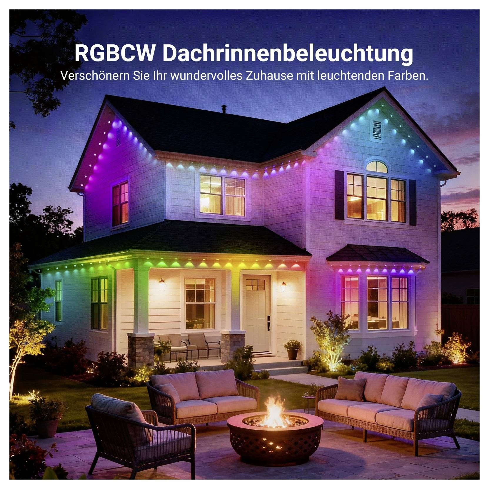 Neewer NR02-60 10107275 LED-strip basisset Energielabel: F (A - G) Met connector (male) 28 V 60 m RGBICW 1 stuk(s)-1