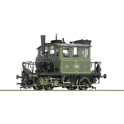 Vintage groene stoomlocomotief weergegeven in zijaanzicht op een witte achtergrond, met het nummer 4516 op zijn cabine.