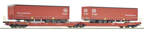 Roco 6600168 Goederenwagen DC Dubbeltassenwagen, geslacht Sdggmrs 738/T3000e, de Deutsche Bahn