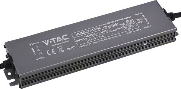 V-TAC VT-13100 LED-transformator  Constante spanning 100 W 8.3 A 12 V/DC Niet dimbaar 1 stuk(s)