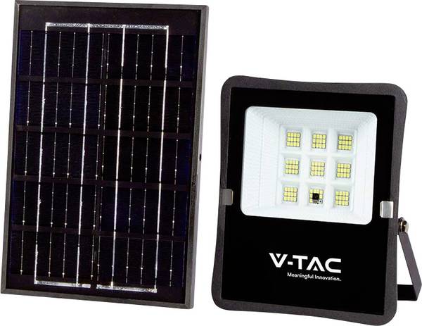 V-TAC VT-55050 6965 Schijnwerper op zonne-energie  6 W Lichtkleur (naam): Neutraalwit
