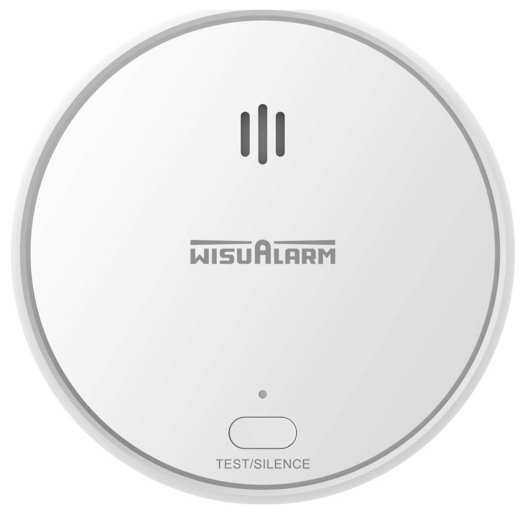 Wisualarm DHI-HY-SA30A-R8 Draadloze rookmelder Koppelbaar, Incl. batterij (10 jaar) werkt op batterijen (Ø x h) 98 mm x -2