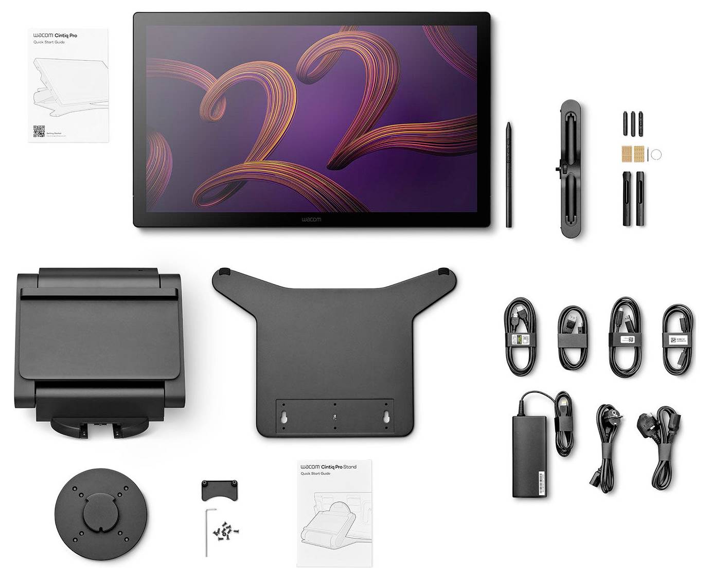 Wacom Cintiq Pro 22 + Standfuß Grafisch tablet Kabelgebonden Zwart-3